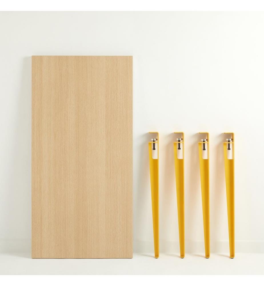 Tavolo Da Pranzo, Legno Piastra Di Particelle Giallo, Di Melamina