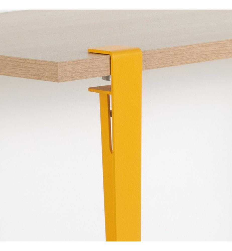 Tavolo Da Pranzo, Legno Piastra Di Particelle Giallo, Di Melamina