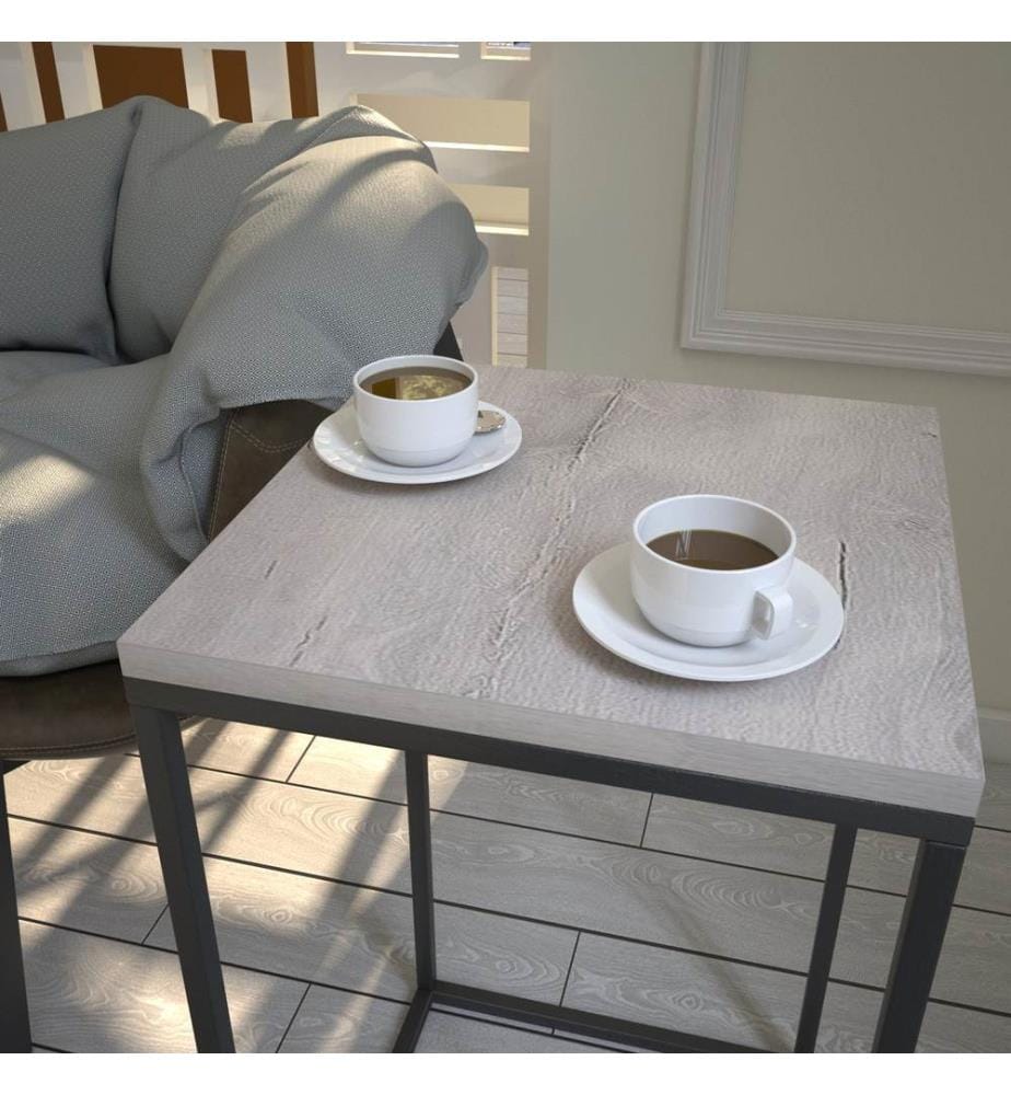 Mare, Color Quercia, Tavolini Da Caffè, 62X35X35 cm, Piastra Di Particelle Rivestita Con Melamina