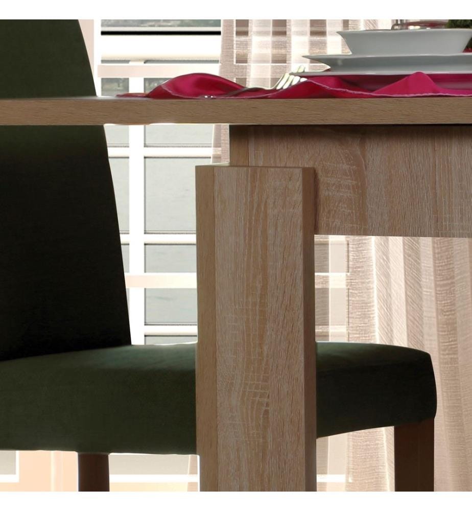 Dining Table, Light Oak, Melamine Coated Particle Board
