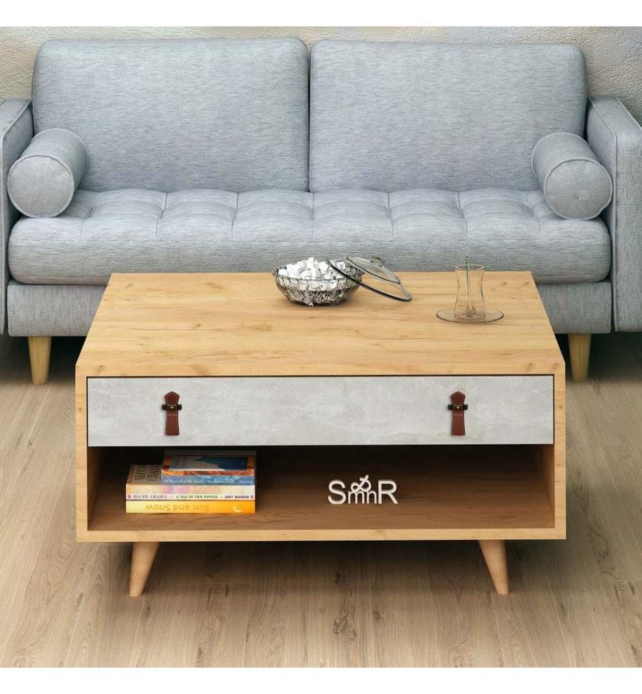 Coffee Table, OakWhite, Melamine Coated Particle Board