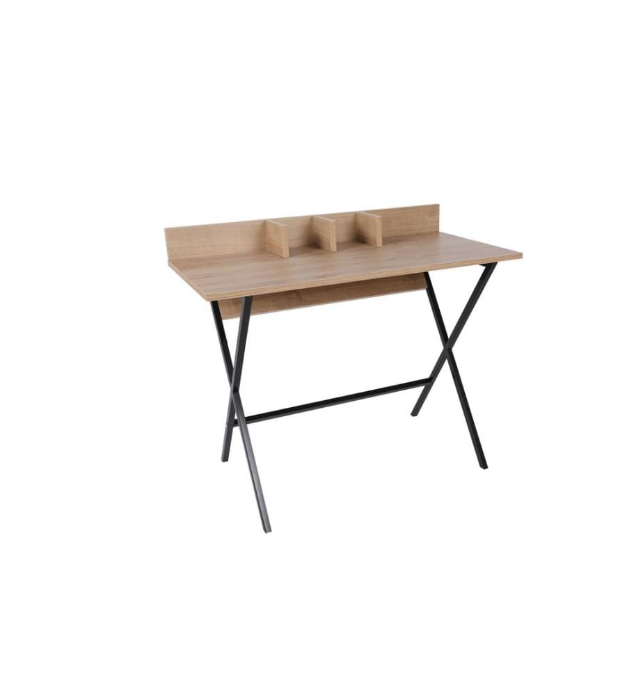 Make-up Table, WalnutBlack, Melamine Coated Particle Board