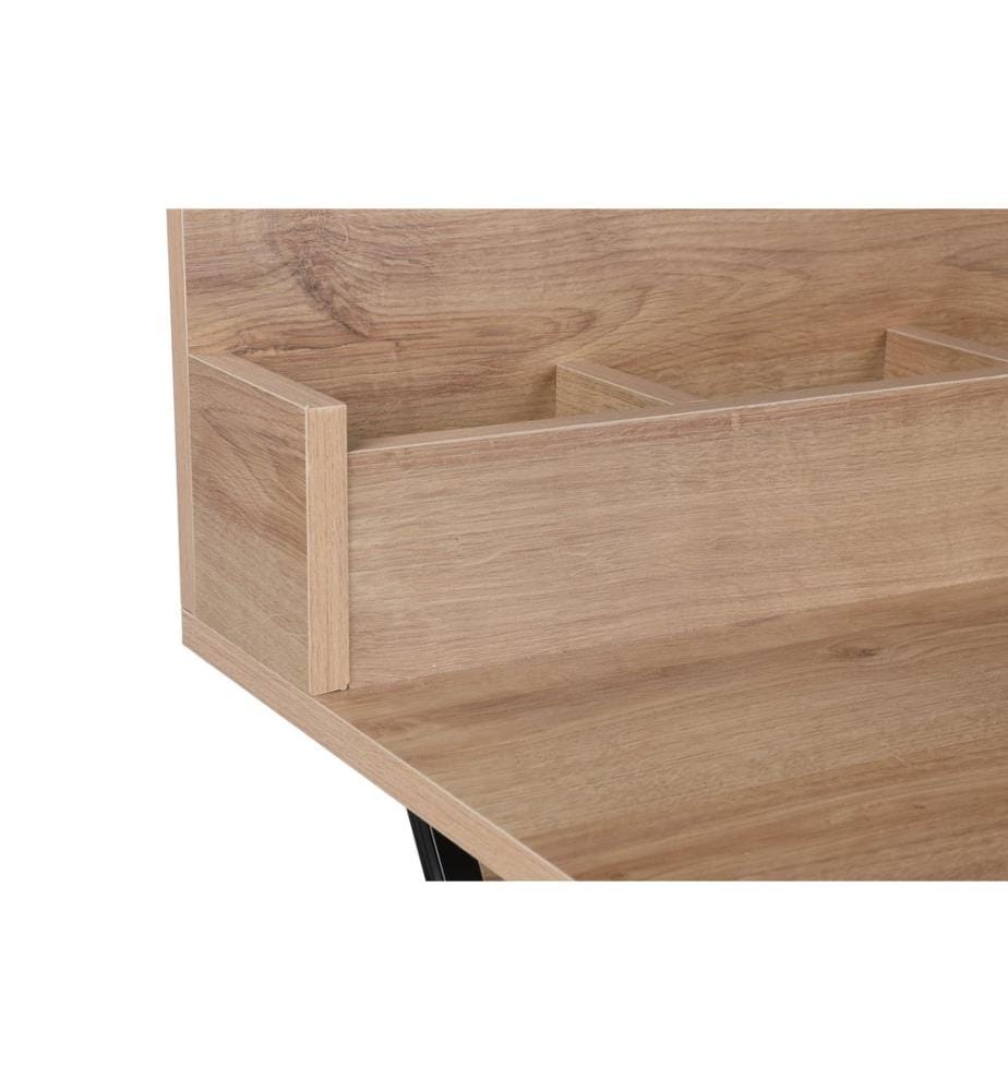 Make-up Table, OakBlack, Melamine Coated Particle Board