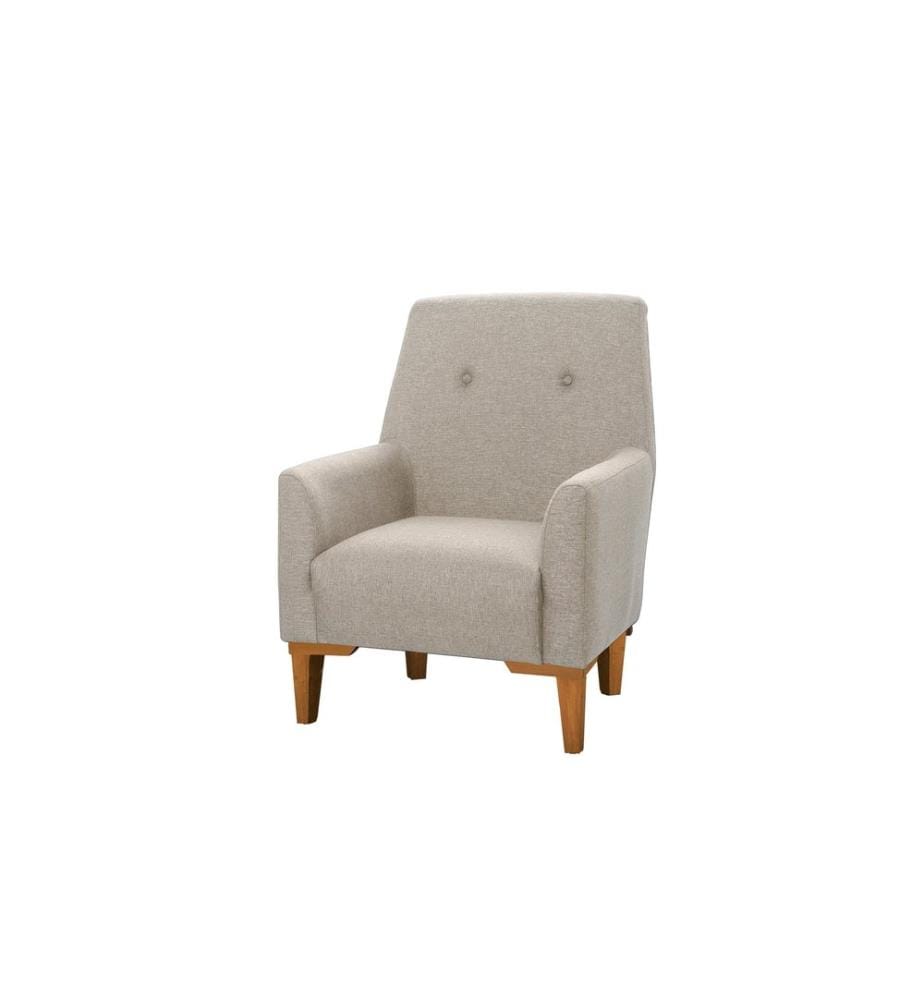 Ohrensessel, Creme, Atlantic Pine, Gestell: Hainbuche & Fir Tree, Stoff: 100% Polyester