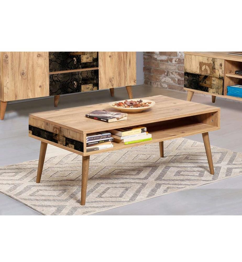 Pino Atlantico, Tavolini Da Caffè, 45X110X60 cm, Piastra Di Particelle Rivestita Con Melamina