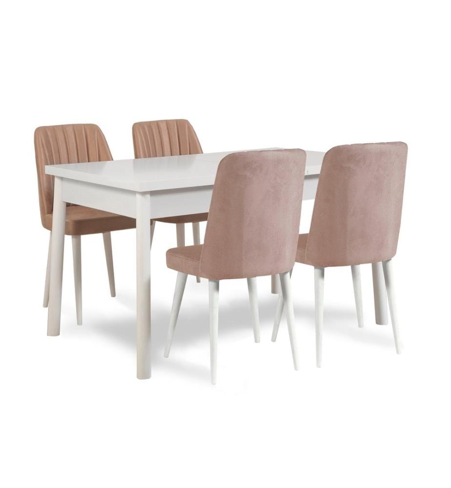 Bianco, Tavolini Da Caffè, 75X120X75 cm, Piastra Di Particelle Con Rivestimento Melamina