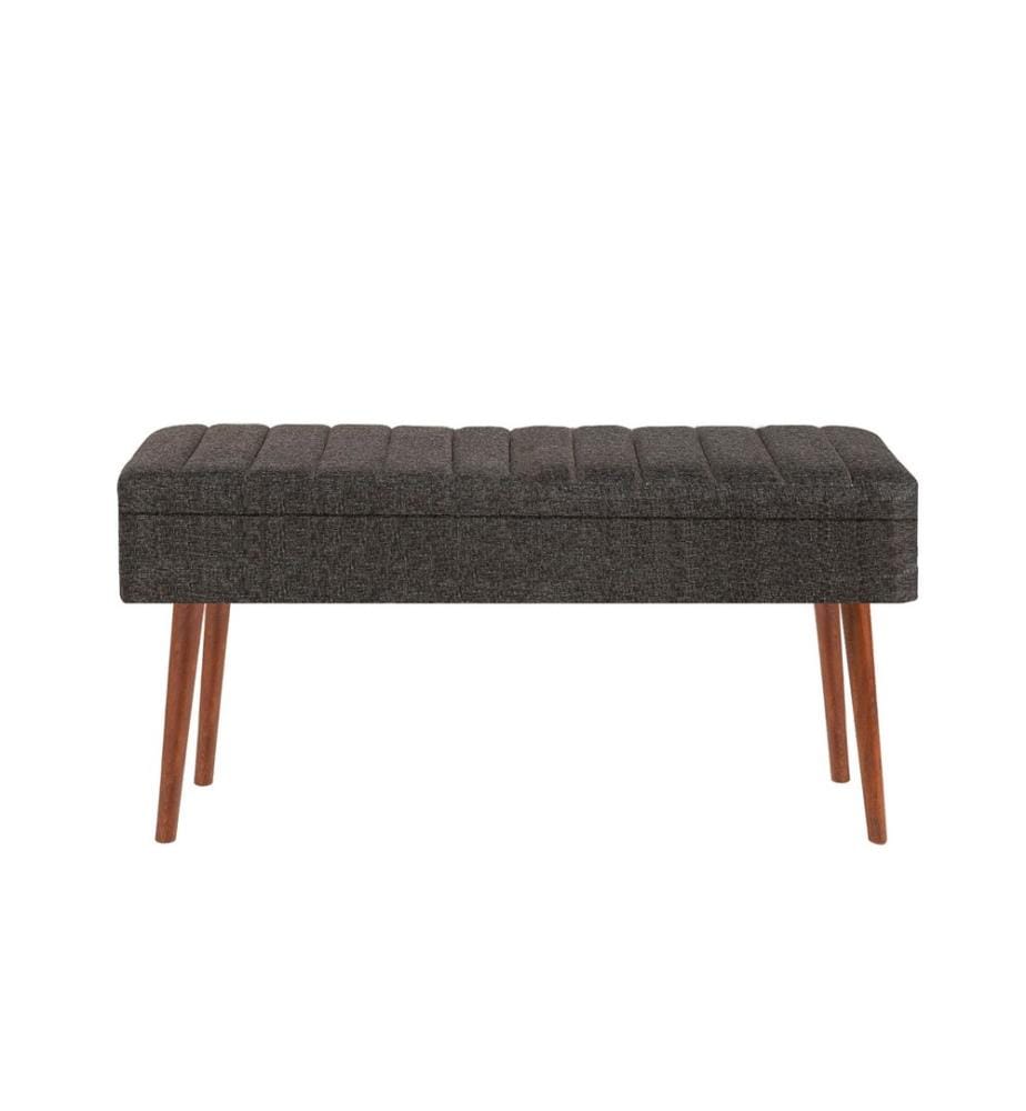 Banc, Noyer, Anthracite, Panneau de particules mélaminé