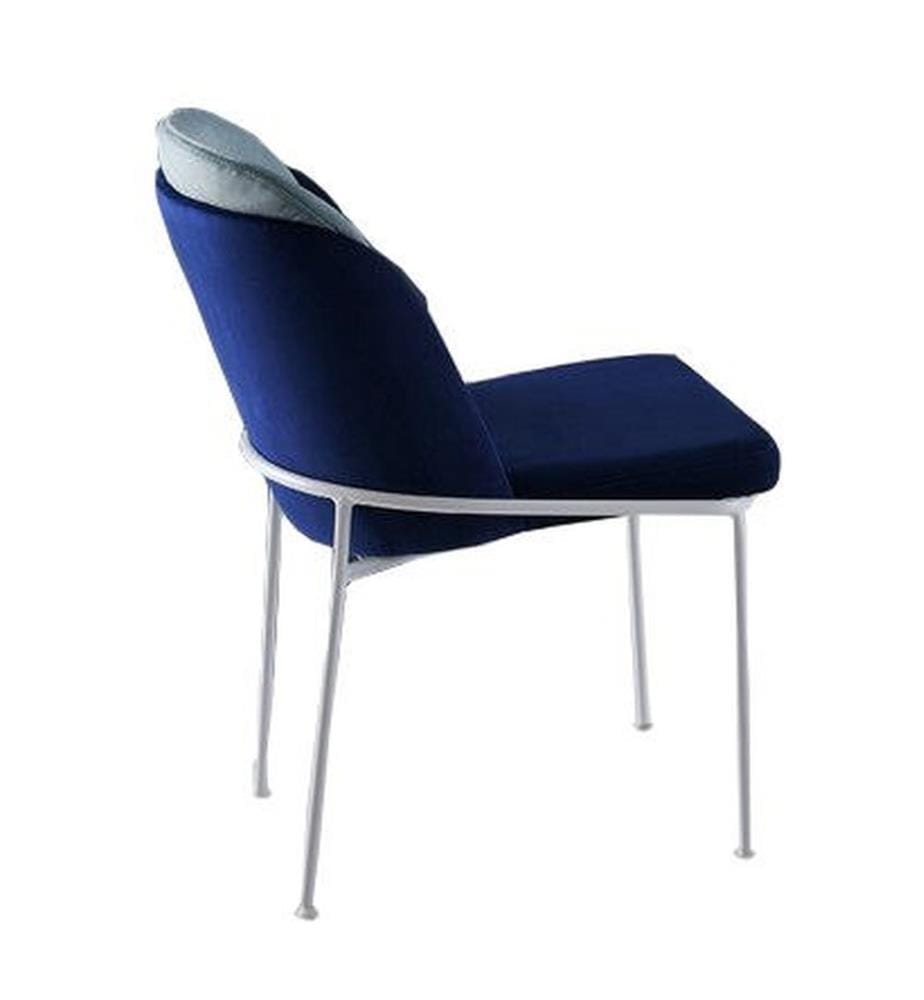 Blu Scuro, Sedia Da Ufficio, 86X54X55 cm, Metallo Telaio