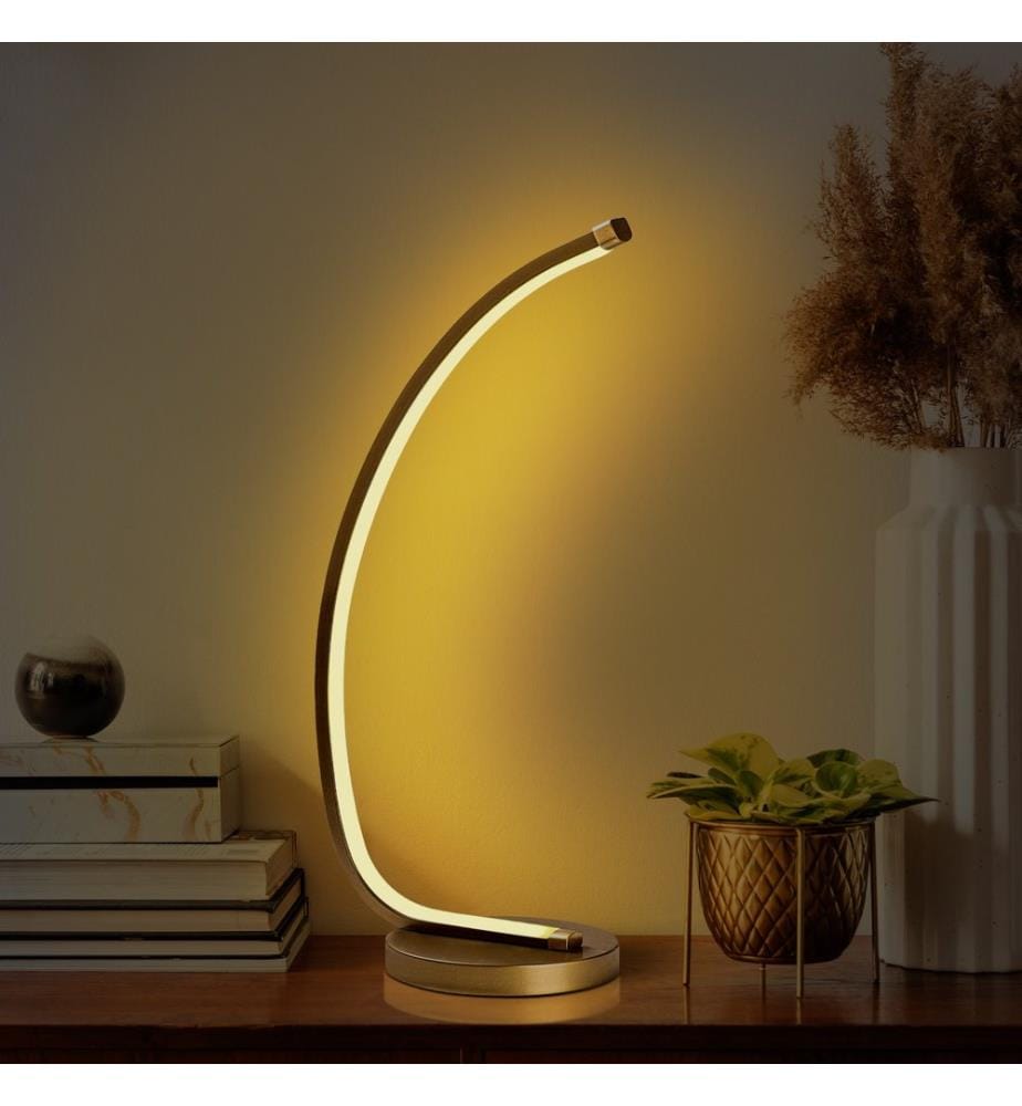 Lampe De Table, Or, Corps Métallique