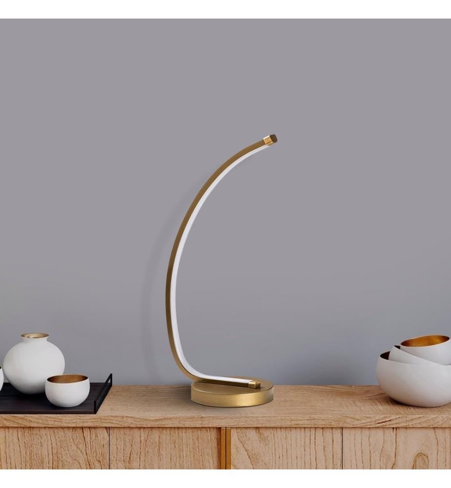 Lampe De Table, Or, Corps Métallique