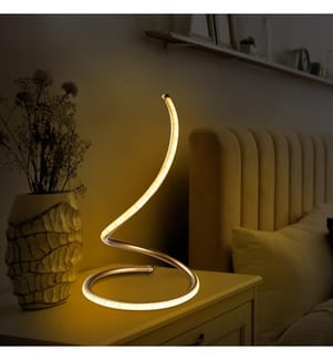 Lampada Da Tavolo, Oro, Corpo Metallico