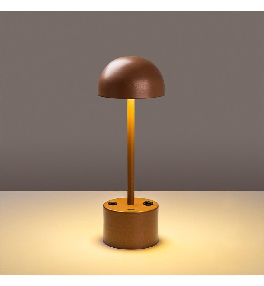 Lampe De Table, Cuivre, Corps Métallique