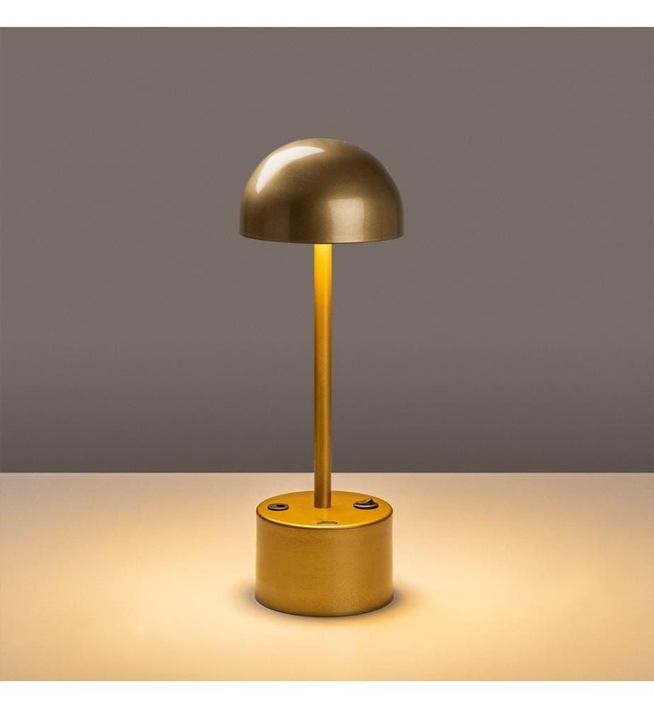 Lampe De Table, Or, Corps Métallique
