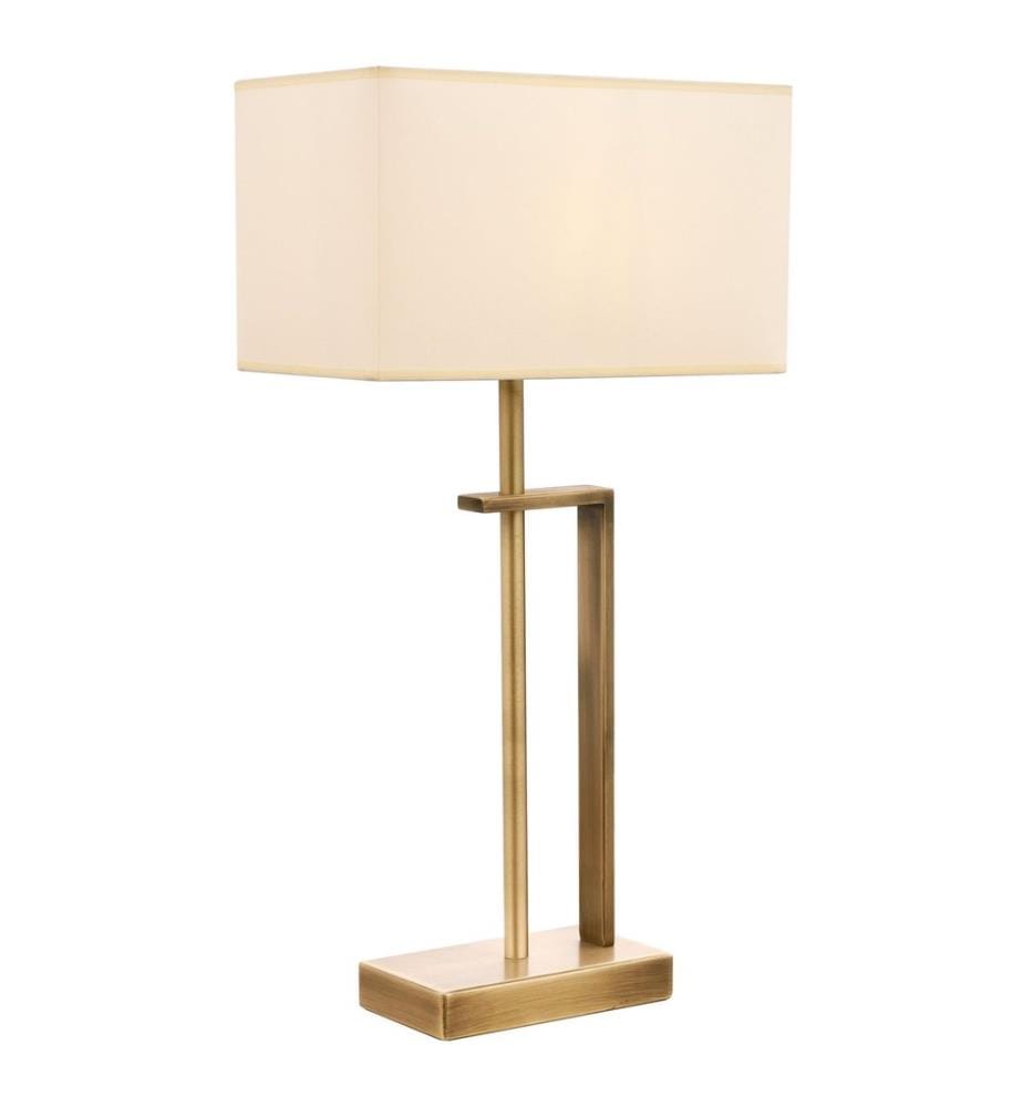 Crème, Lampes De Bureau, 60X30X18 cm, Corps En Métal