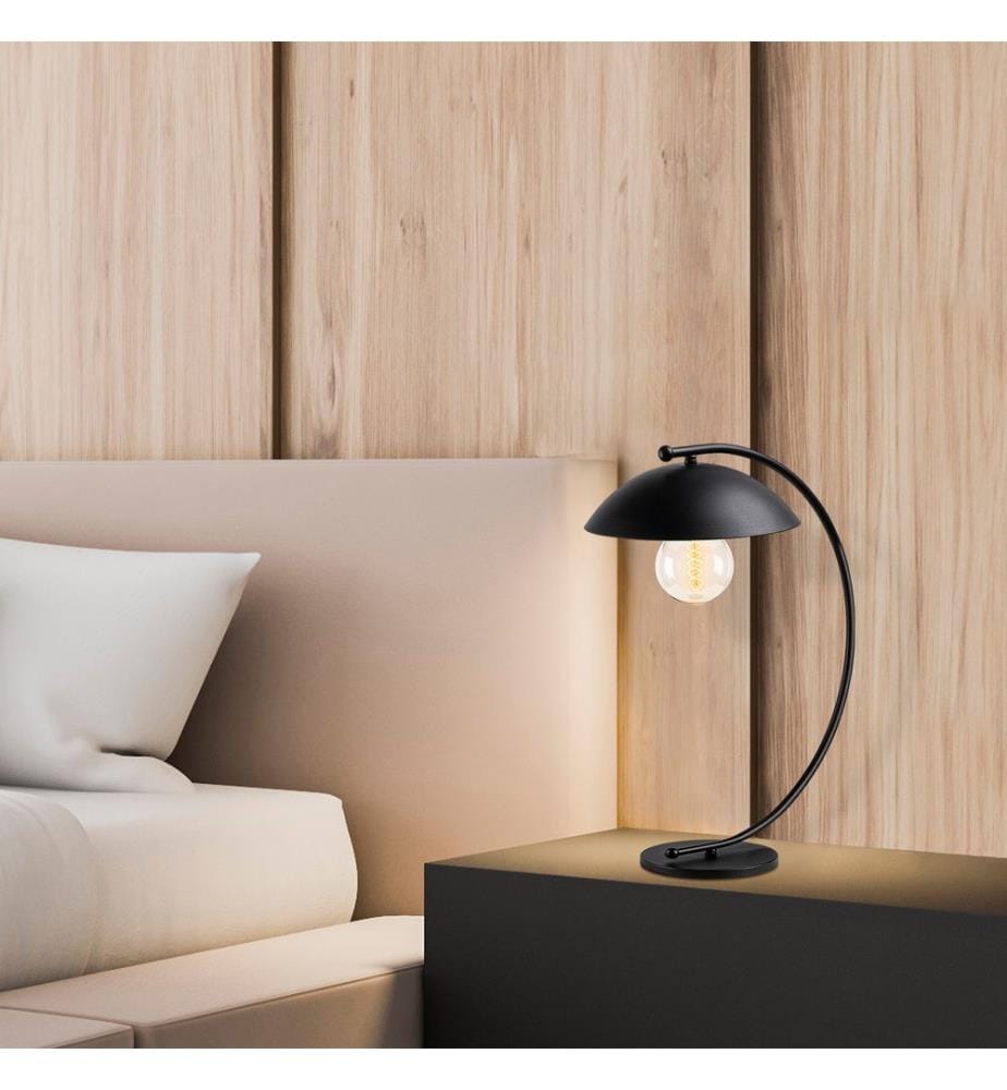 Noir, Lampes De Bureau, 26 X 43 cm, Corps Métallique