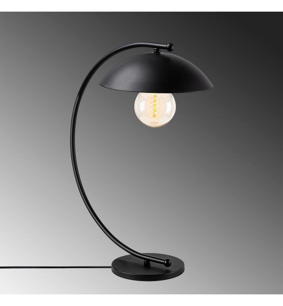 Noir, Lampes De Bureau, 26 X 43 cm, Corps Métallique