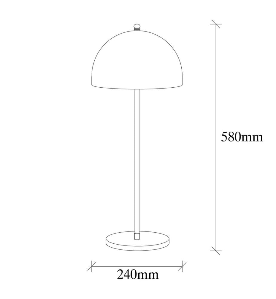 Or, Noir, Lampes De Bureau, 24 X 24 cm, Corps Métallique