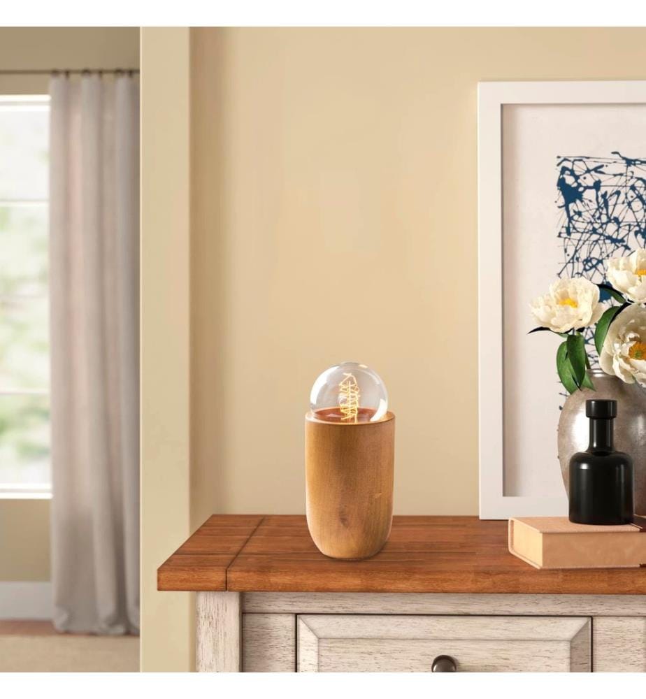 En Bois, Lampes De Bureau, 10 X 10 cm, Corps En Bois