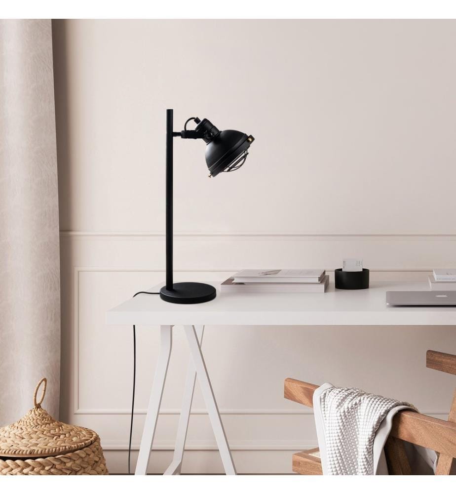 Lampe de table, dorée, CORPS EN MÉTAL