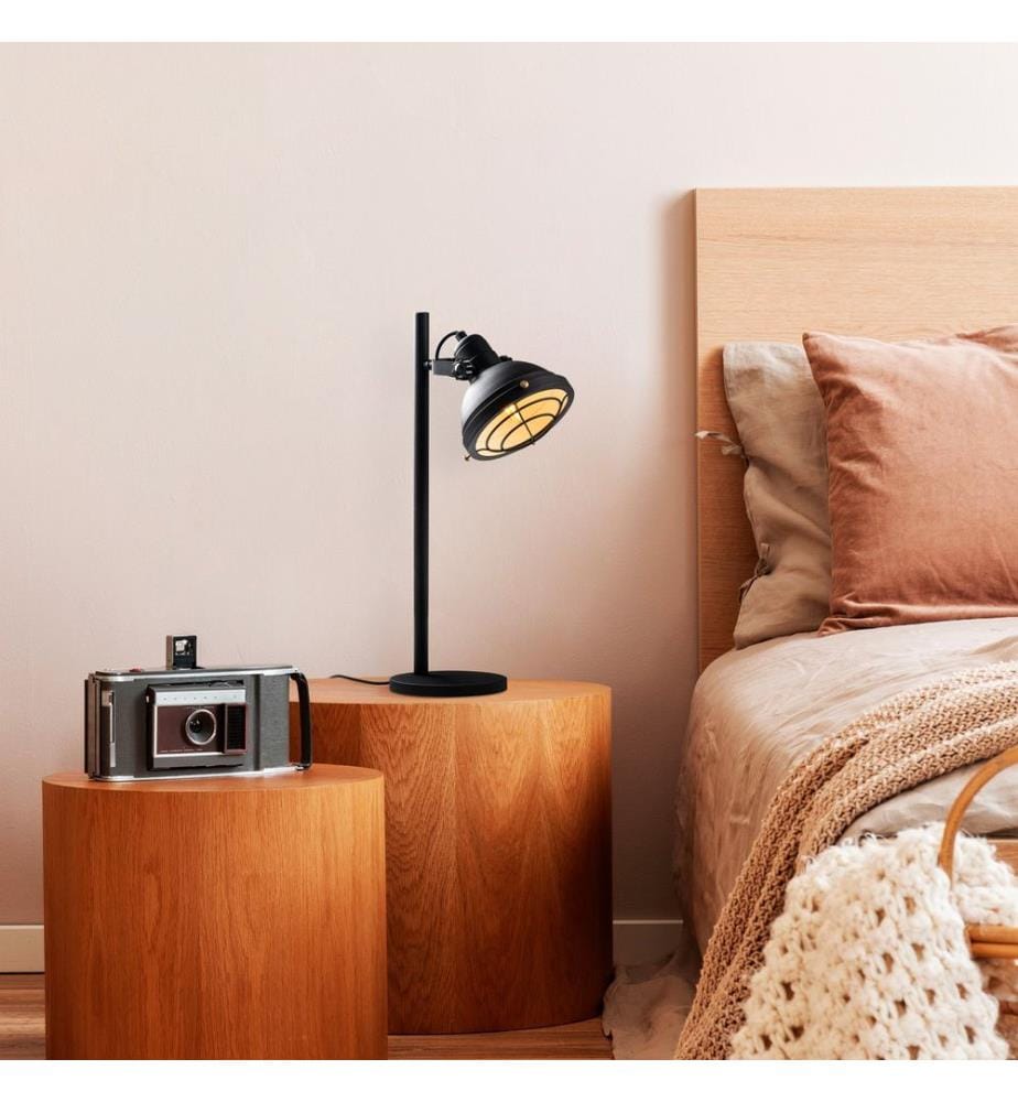 Lampe de table, dorée, CORPS EN MÉTAL