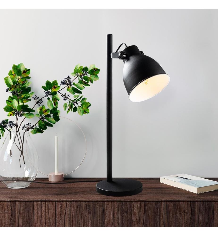 Lampe de table, dorée, CORPS EN MÉTAL