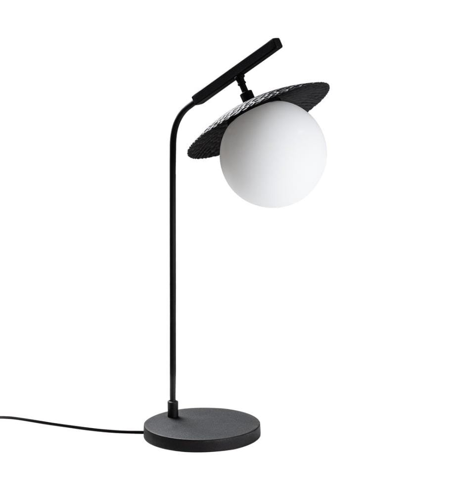 Lampe de table, noire, CORPS EN MÉTAL