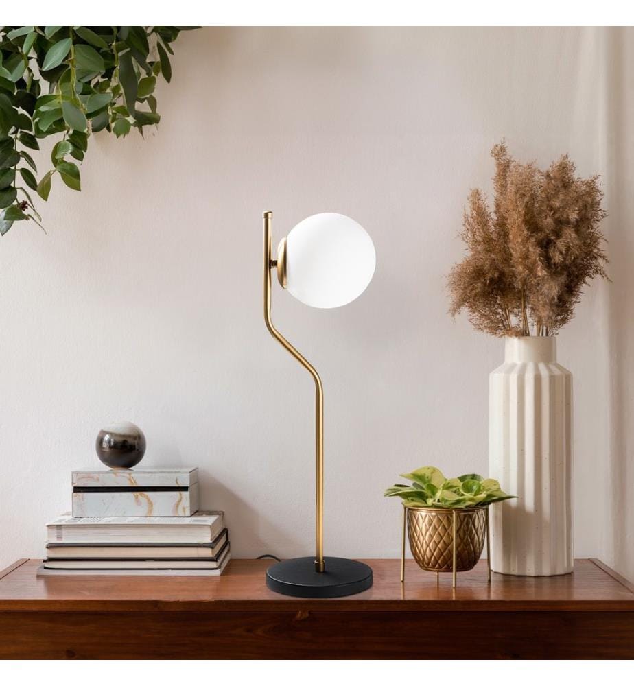 Lampe de table, noire, CORPS EN MÉTAL