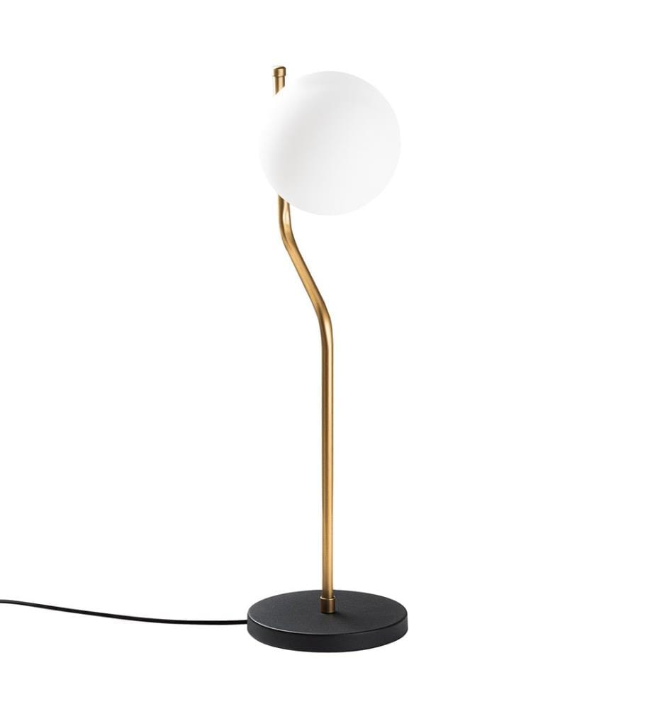 Lampe de table, noire, CORPS EN MÉTAL