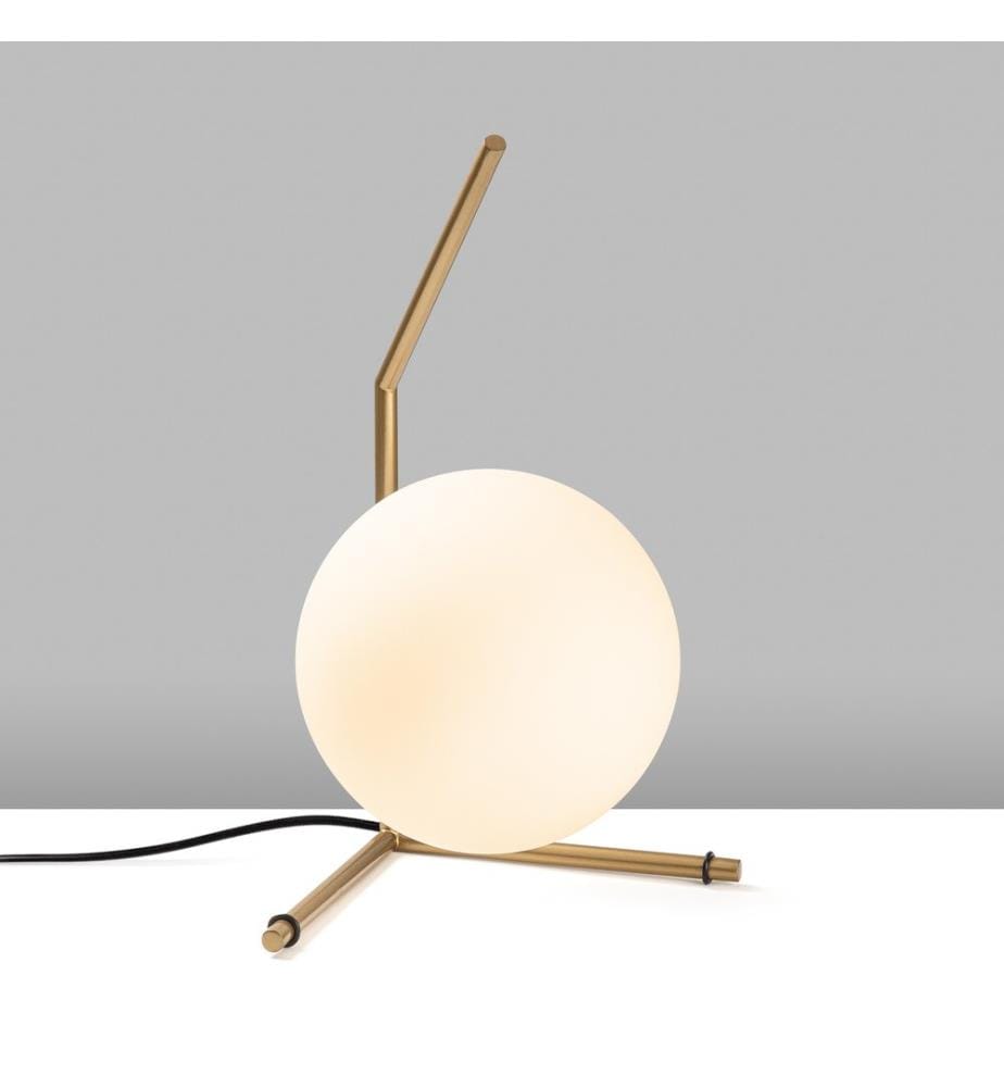 Lampe de table, dorée, CORPS EN MÉTAL