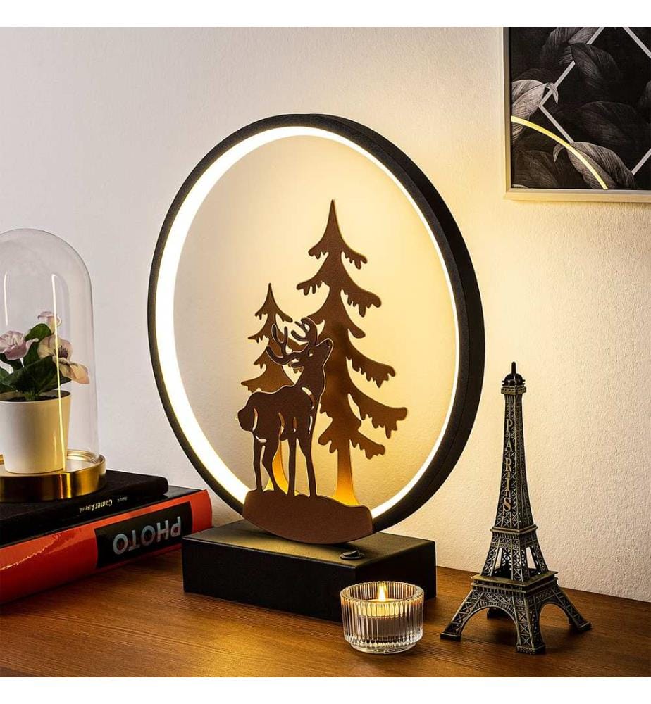 Noir, Cuivre, Lampes De Bureau, 16 X 9 X 4 cm, Métal
