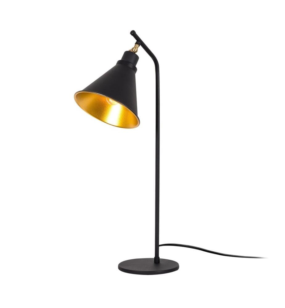 Nero, Oro, Lampade Da Scrivania, Corpi Metallici