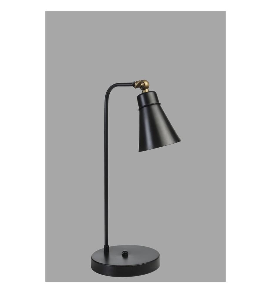 Lampe de table, noire, CORPS EN MÉTAL