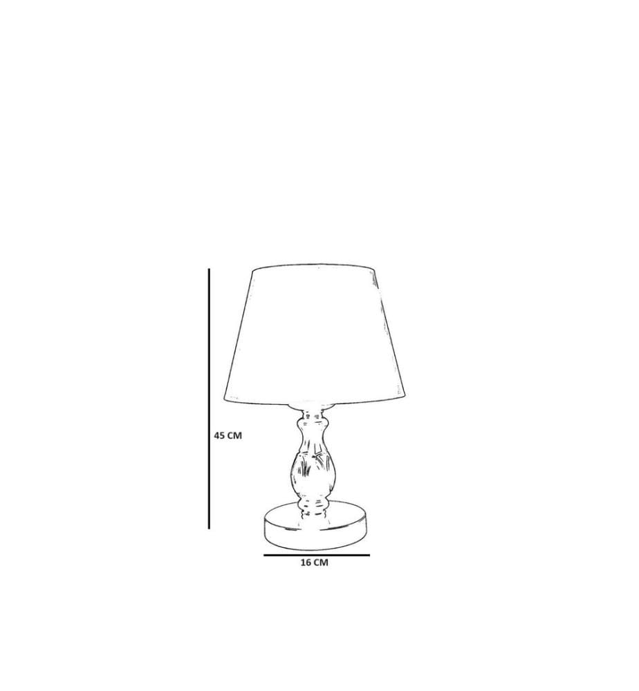Tischlampe, Schwarz, Dunkelgrau, Metallkörper, Stoffkappe