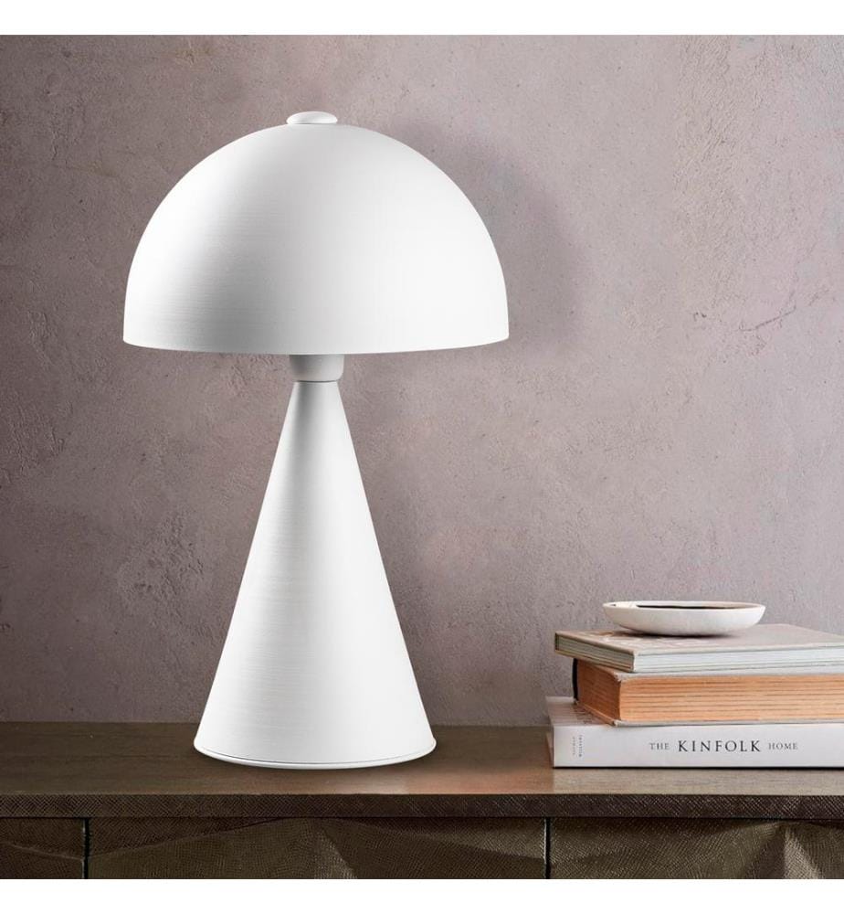 Blanc, Lampes De Bureau, 30 X 30 cm, Corps En Métal