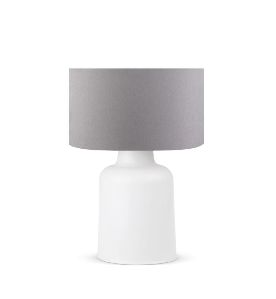 Lampe de table, grise, 100 % PVC, pieds en plastique