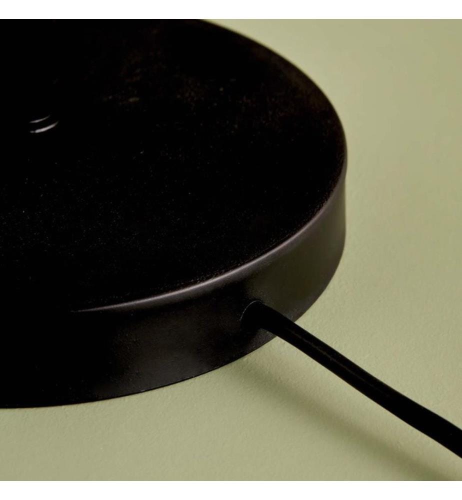 Lampe de table, blanc, noir, 100 % TISSU, structure : 100 % MÉTAL