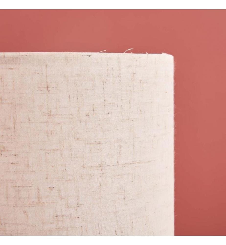 Lampe de table, noire, crème, 100 % TISSU, structure : 100 % MÉTAL
