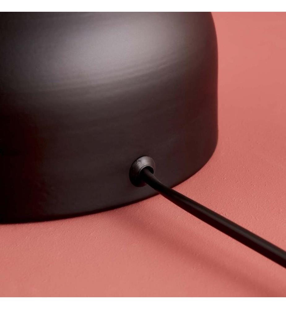 Lampe de table, noire, crème, 100 % TISSU, structure : 100 % MÉTAL