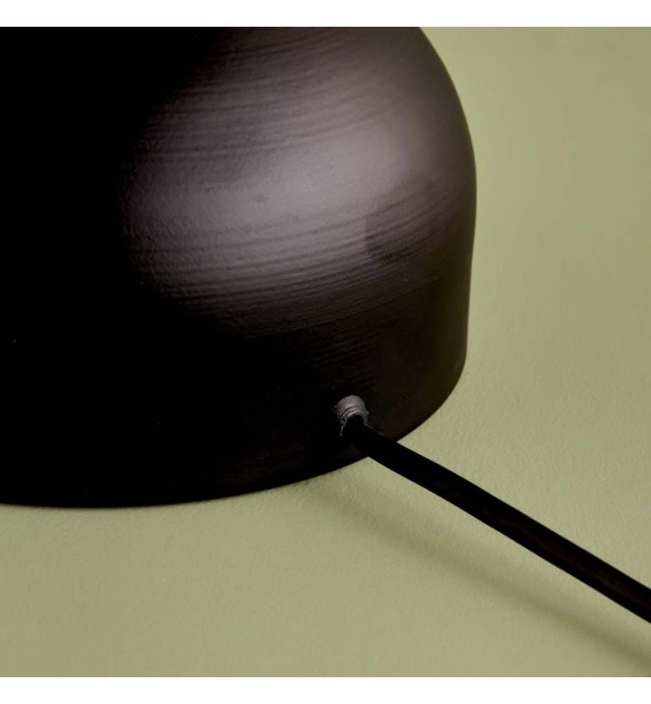 Lampe de table, vison, noir, 100 % TISSU, structure : 100 % MÉTAL