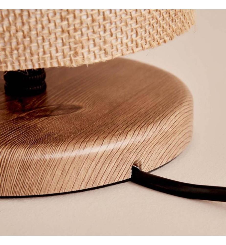 Lampe de table, beige, 100 % TISSU