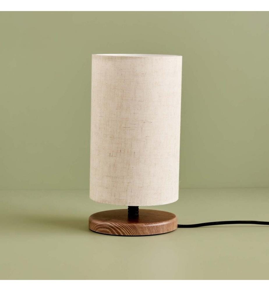 Lampe de table, crème, 100 % TISSU