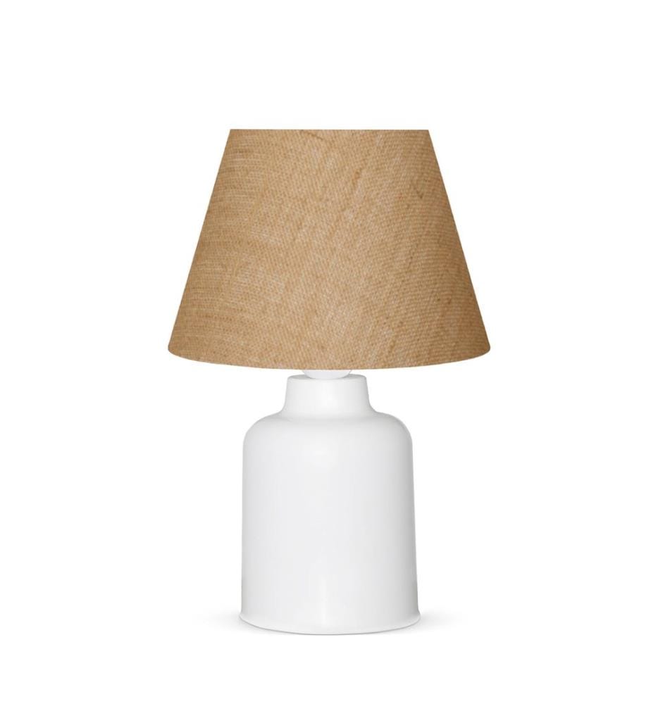 Crema, Bianco, Lampade Da Scrivania, 22 X 14 cm, Di Plastica