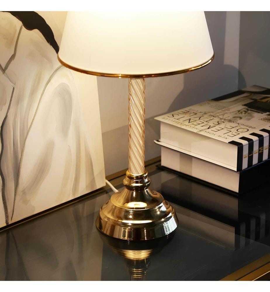 Blancs, Lampes De Bureau, 22 X 14 cm, En Plastique