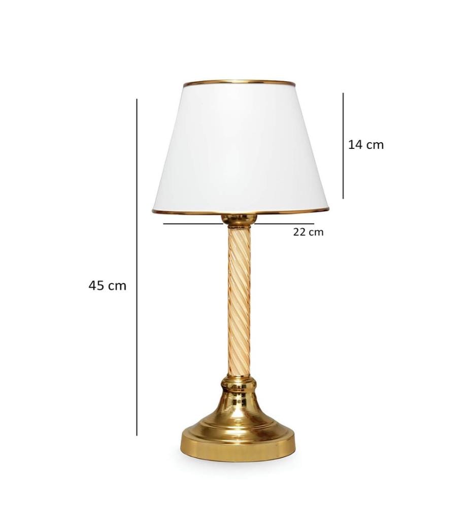 Blancs, Lampes De Bureau, 22 X 14 cm, En Plastique