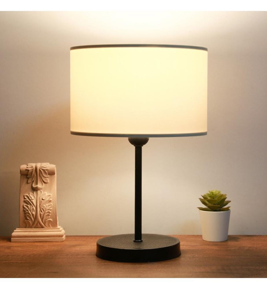 Crème, Lampes De Bureau, 24 X 15 cm, Métal