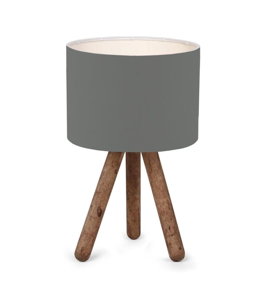 Gris Foncé, Lampes De Bureau, 19 X 15 cm, En Bois