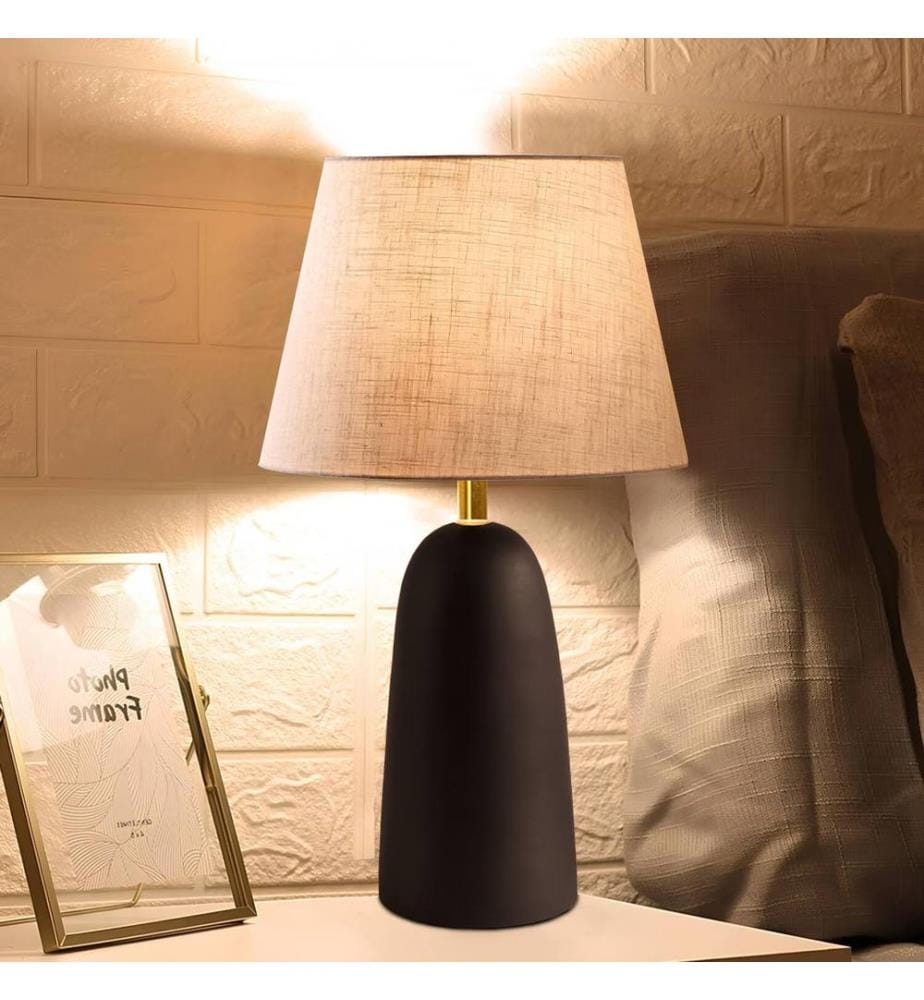 Lampe de table, crème, CORPS EN MÉTAL