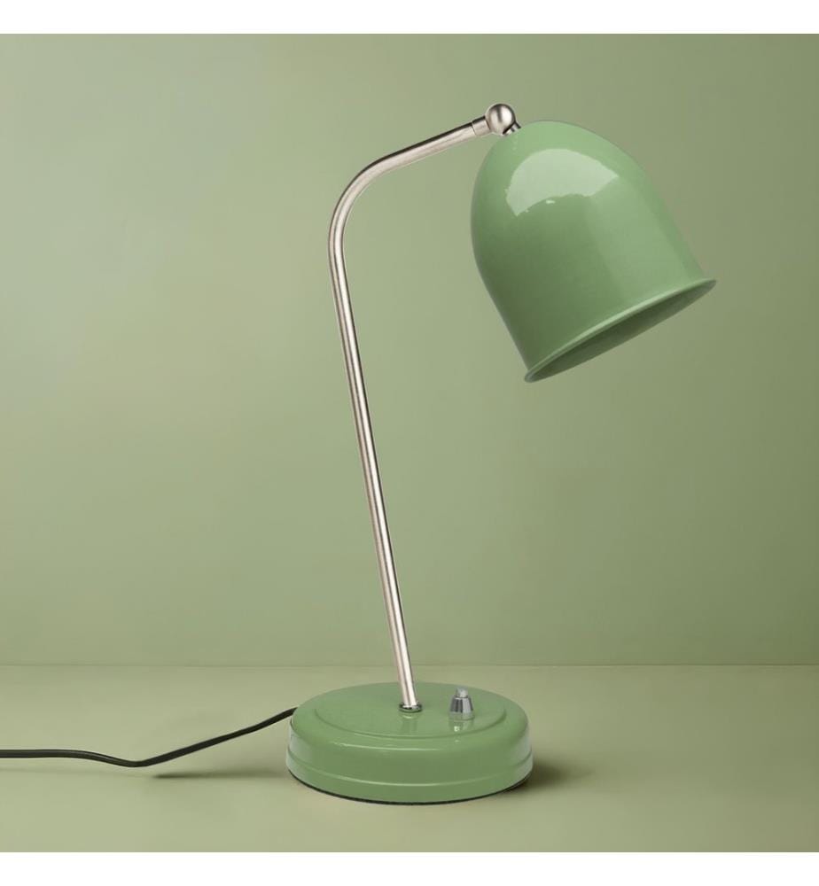 Lampe de table, verte, CORPS EN MÉTAL