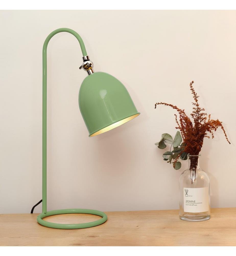 Lampe de table, verte, CORPS EN MÉTAL