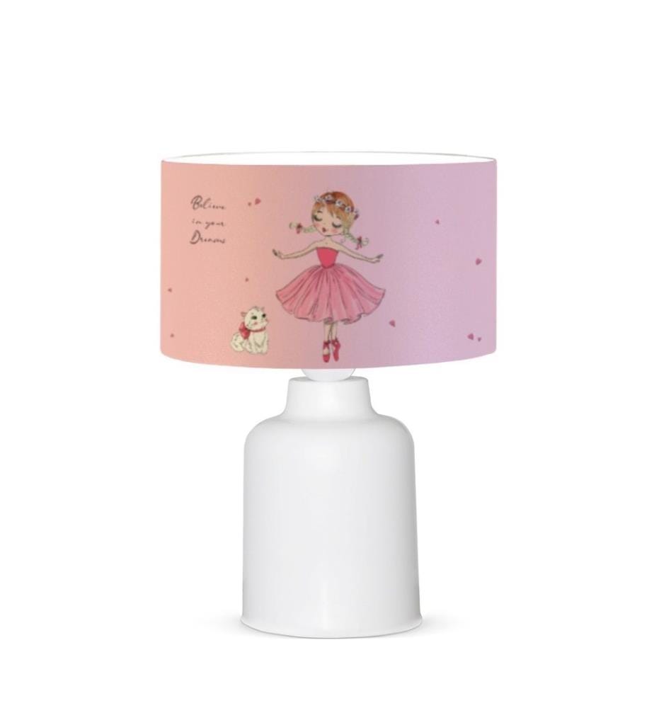 Tischlampe, mehrfarbig, 50 % KUNSTSTOFF / 50 % STOFF